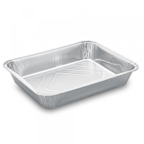 Aluschalen Menüschalen ungeteilt 1155 ml 22,7x17,7x3,9 cm (100 Stk.)